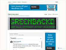 Tablet Screenshot of greenbackd.com